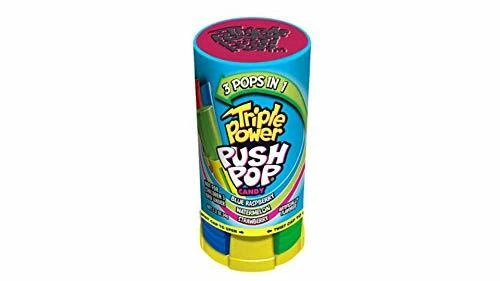 Push Pop Triple Power Candy Three-in-One Assorted Lollipops in Bulk 16-Pack - Image 4 of 4