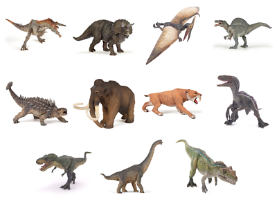 Papo 33019 Mini Tubo Dinosauri - Set Di Figure In PVC - Giocattoli Per Bambini, Riproduzione In Scala - Action Figures E Playset