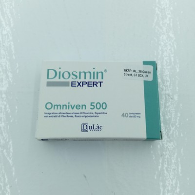 Dulàc - Diosmin Hesperidin Durchblutung, Omniven 500, 40 Tabletten, für Bein