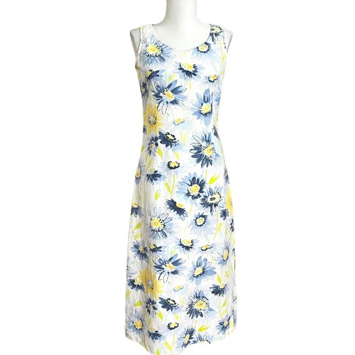 Liz Claiborne Women's Sleeveless A Line Dress Size XL Floral Dust Cedar  Palm | eBay