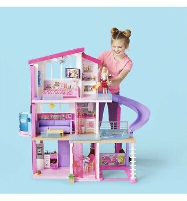 Barbie Dream House Pretend Play Set Girl Toy Gift Pool Slide