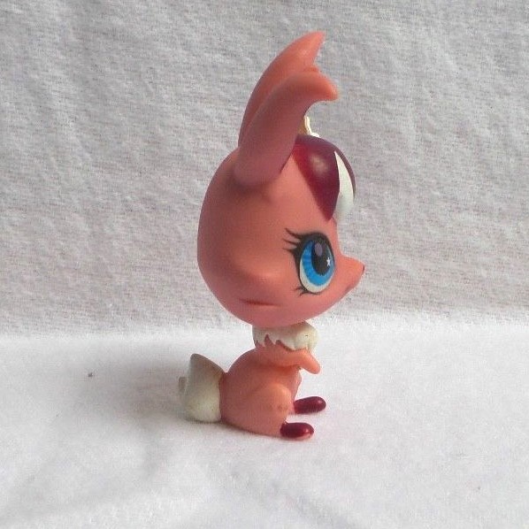 Figurine Littlest PetShop - Lapin/Lièvre Rose #2691 - Occasion