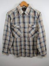 Vintage 70s Levi's Western Button Up Shirt Men Large Long Sleeve Plaid Roll Tab