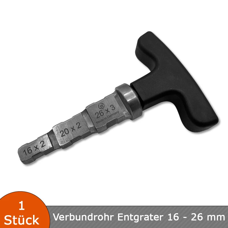 VERLEGEHILFEN VH Kalibrierer Multi - Anfaser - Entgrater für Verbundrohr 16x2 - 20x2 - 26x3