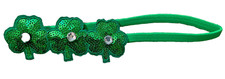 St. Patrick s Day Adult Shamrock Headband Green Sequins New