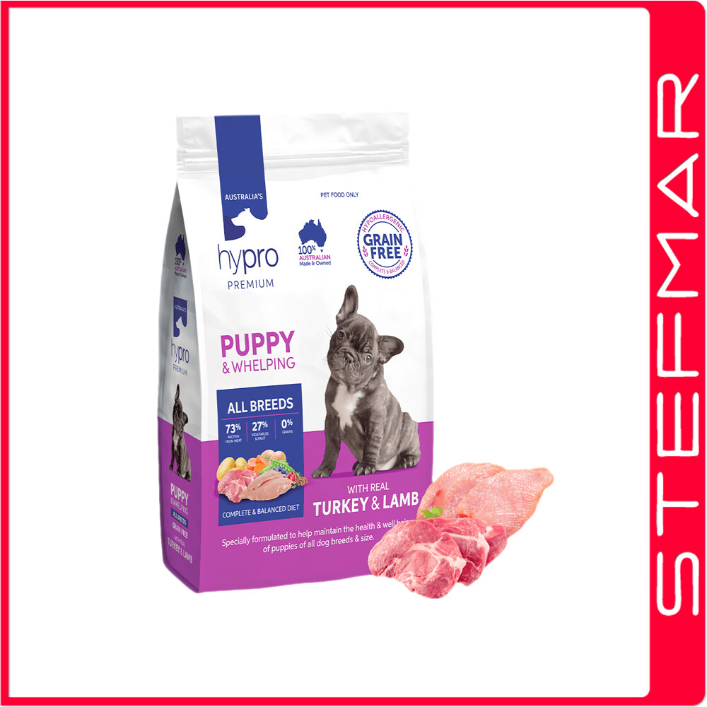 Hypro Premium Grain Free Dog Food Puppy Turkey Lamb 20kg