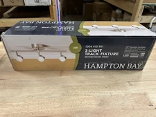 Hampton Bay 3-Light Brushed Nickel Semi-Flushmount LED Fixed Track Lighting 