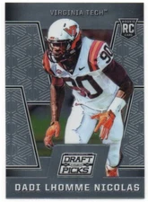 Dadi Lhomme Nicolas 2016 Panini Prizm Draft Picks #211 Rookie Card Virginia Tech