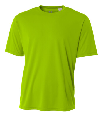 A4 Mens Dri-Fit Workout Running Cooling Performance Crew Jogging T-Shirt - N3142