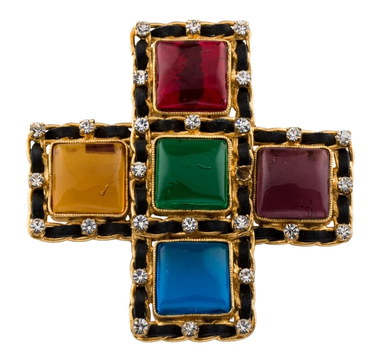 Модная бижутерия покрытая желтым золотом кожа CHANEL