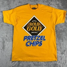 Vintage Rold Gold Pretzel Chips T-Shirt Single Stitch Sz XL Made in USA