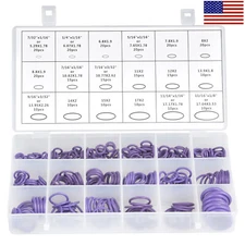 270x Rubber Seal O-Ring Washer Assortment Kit For Hydraulics Air Gas Oil Purple