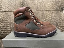 TIMBERLAND KID'S 6" FIELD BOOT MEDIUM BROWN TB044992 NUBUCK NEW