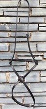 English Grackle Noseband - Black or Havana - 1/2” & 5/8”