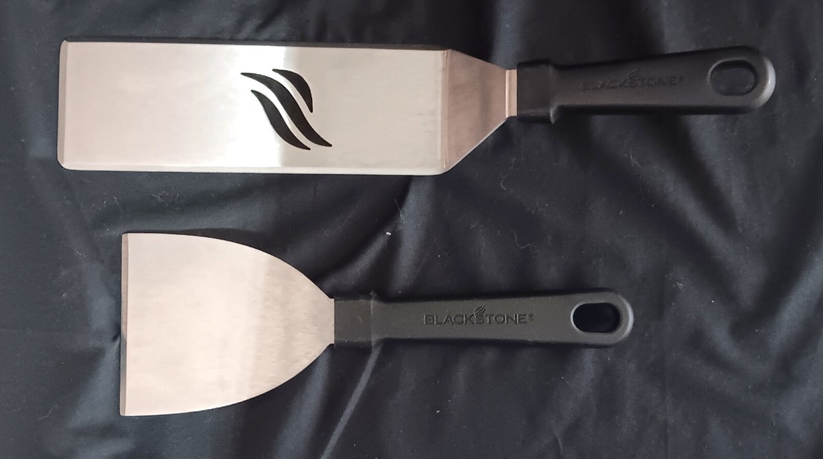 Genuine Blackstone Brand Stainless Steel Griddle Spatula and Griddle Scraper