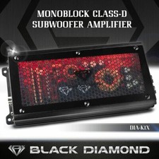 Black Diamond DIA-K1 1 Channel Monoblock Class-D 1800 Watt Car Amplifier Sub Amp