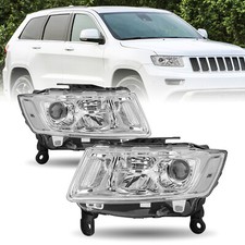 For 2014-2016 Jeep Grand Cherokee Headlights Halogen Projector Headlamp 14-16