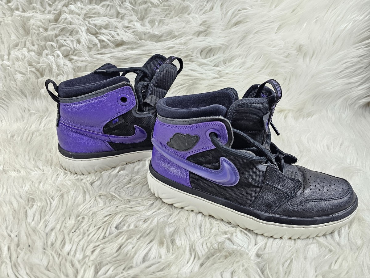 High Top Nike Jordan Shoes Purple Rare Nike Air Jordan React Purple Men's Basketball Shoes Size 10  Ar5331-005
