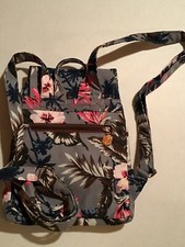 Floral Print Backpack Purse