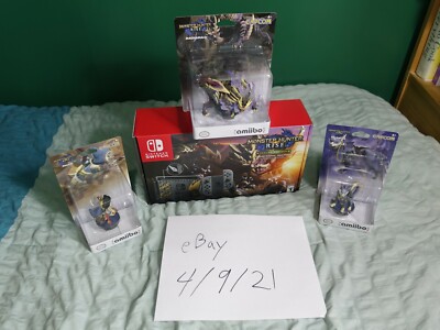 Monster Hunter Rise Switch System and amiibo bundle Magnamalo Palamute Palaco