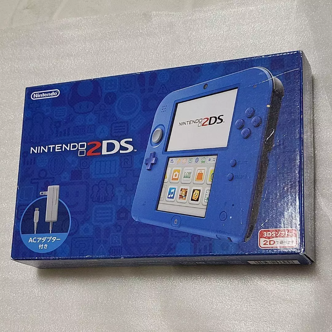 Nintendo 2DS Blue Console with Stylus Japanese ver In Box 