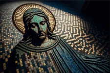 "Mosaic Hologram of Jesus Variant"  Dr. Shrinker Poster Giclee Print 17 x 22