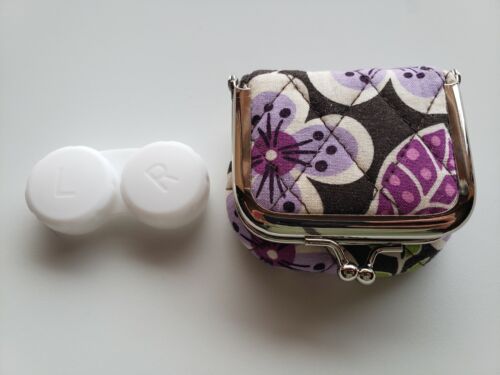 VERA BRADLEY RARE Plum Petals Purple Contact Case… - image 1
