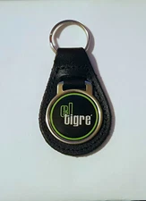Reproduction Arctic Cat El Tigre Snowmobile Medallion Leather Keychain (086)