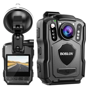 BOBLOV-M5 Körper Kamera 128GB 2K Infrarot-Nachtsicht 15H Rekord Polizei Kameras