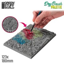 Paleta de cepillo seco - Paleta de textura Drybrush - Paleta seca para cepillado en seco