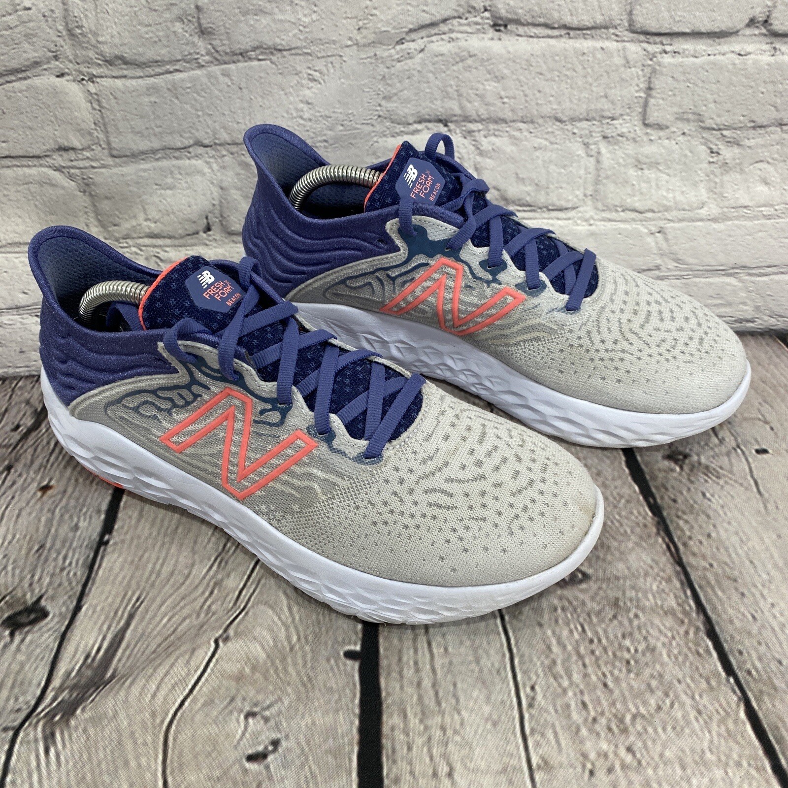 New Balance Womens Fresh Foam Beacon V3 WBECNBG3 Gray… Gem
