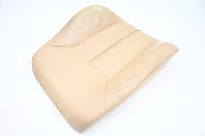   97-03 Bmw E39 5 Series Front Backrest Upper Seat Vinyl Cushion Trim Beige Oem
