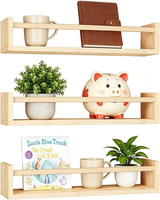 Kinderzimmer Wandregal Aus Massivholz 3Er-Set FüR BüCher Spielzeug & Dekoration