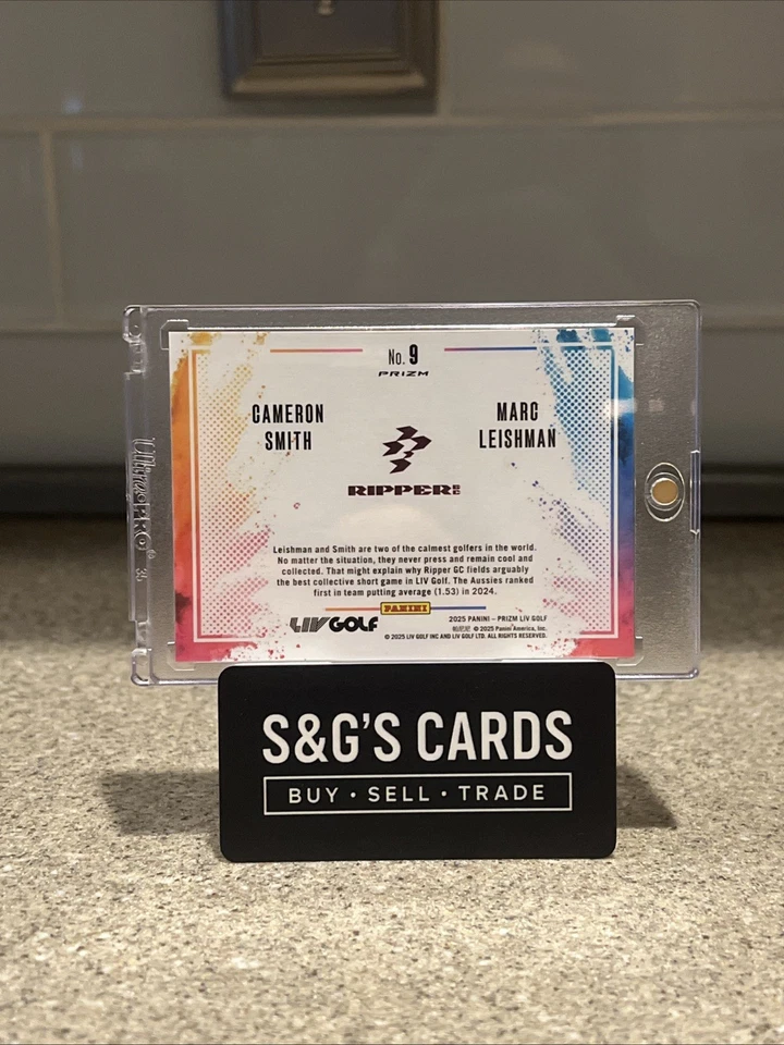 Panini Prizm LIV 2025 Golf - Cam Smith, Ripper GC Doble Color Explosión Estuche Hit SSP Foto 2 de 2