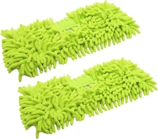 2Pcs Replacement Mop for Brush Head Washable Sweeper Microfiber Chenille Dust