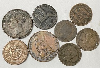 Mixed World Coinage Lot(8) VF EF