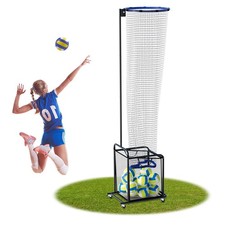 Volleyball Setter Trainer Net Adjustable Height and Angle Home Volleyball Tra...