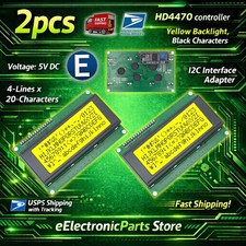 2pcs LCD 2004 Yellow Serial IIC I2C 20x4 LCD2004 Module Display Screen Arduino