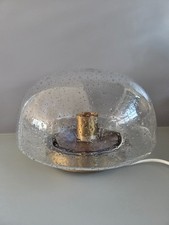 Hillebrand Space Age Eisglas Lampe 60er 70er - Wand & Decke - Vintage