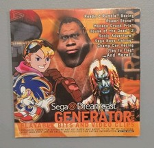 Sega Dreamcast Generator Vol. 1 Demo Disc Playable Bits & Video Clips 1999
