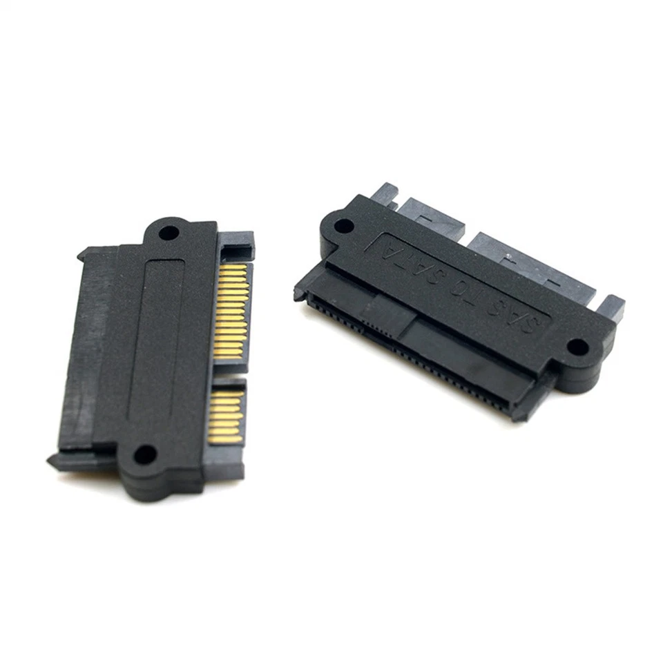 SAS to SATA 22-pin Male Converter SFF-8482 Female HDD Hard Drive Raid Adapter - Image 2 of 4