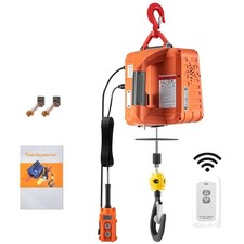 3-in-1 Electric Winch with 110V Power - 25ft Lifting Height & Wireless Control