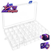 Sortierbox Transparent 34 FäCher FüR Kleinteile 1 StüCk Aufbewahrungssystem
