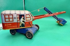 Vintage 1940's Tin Litho Wyandotte Lima Sturdy Construction Diesel Shovel Crane