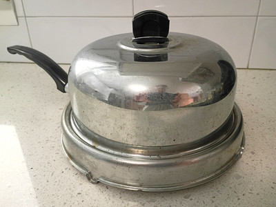 Vintage Everedy Chrome Stovetop Potato Tater Baker MCM Retro Kitchen Oven