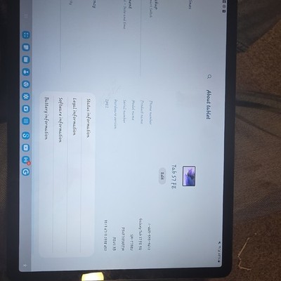 Samsung Galaxy Tab S7 FE 5G 12.4 (2021) T738U 64GB Mystic Black 