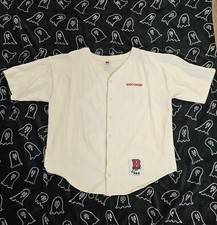 VTG 1992 Wisconsin Badgers Baseball Jersey XL USA Made B Logo Pro Classic