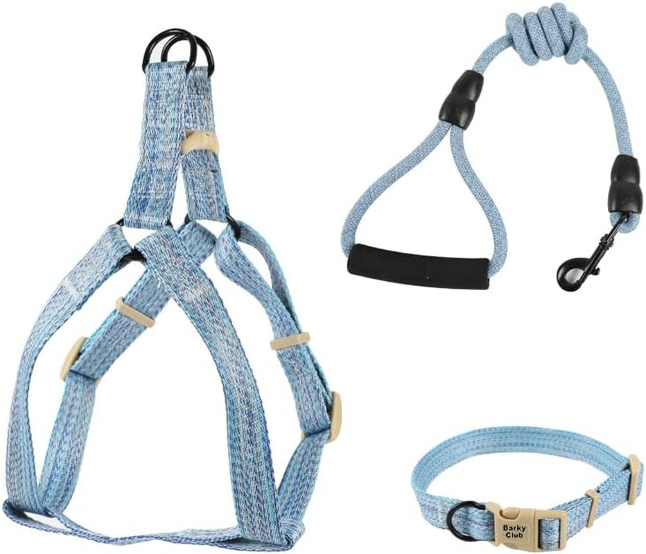 Set Di Pettorina per Cani E Gatti, Con Guinzaglio, Collare E Pettorina Regolabil