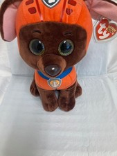 Ty Beanie Boos   Zuma Paw Patrol Dog 10" Medium New MWMT's