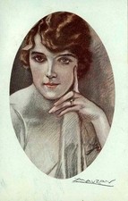 Cartolina Tematica da Collezione Illustratore Achille Mauzan non Viaggiata